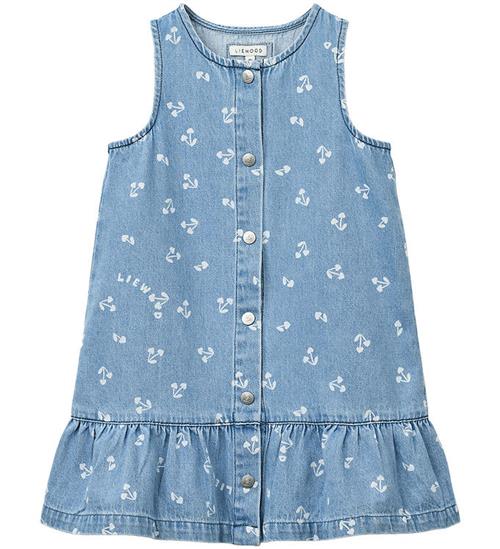 Liewood Kjole - Denim - Sybilla - Cherry Heart Sandy/Denim