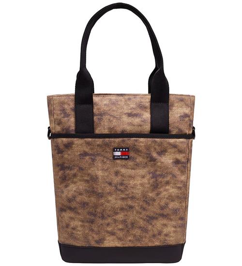 Tommy Hilfiger Taske - Laptop Slingbag - Pony Print/Beige