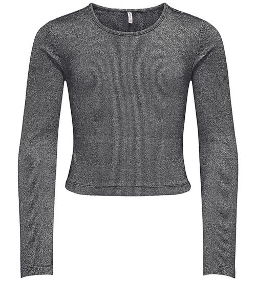 Kids Only Bluse - Glitter - KogTrinny - Black/Silver Lurex