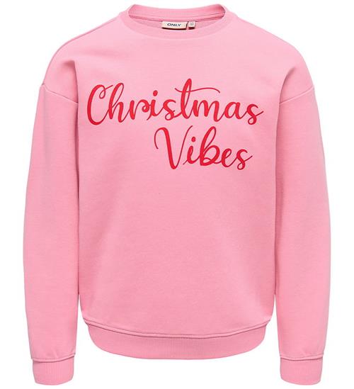 Kids Only Swaetshirt - KogXmas - Sea Pink/Christmas Vibes