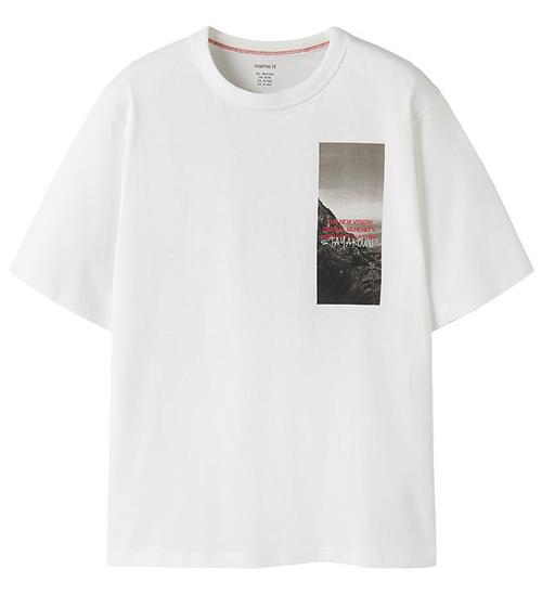 Name it T-shirt - NKMRAO - Bright White