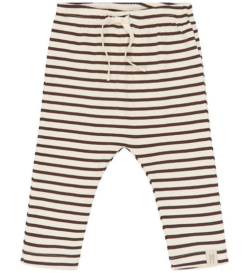 Petit Piao Bukser - Rib - PpSky - Chestnut Striped