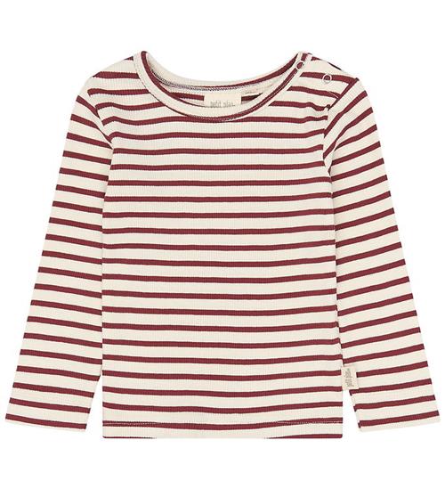 Petit Piao Bluse - Rib - PpSky - Syrah Striped