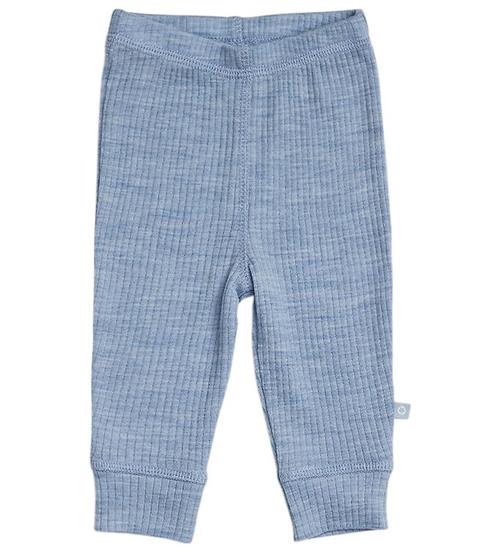 Smallstuff Leggings - Uld - Rib - Light Blue