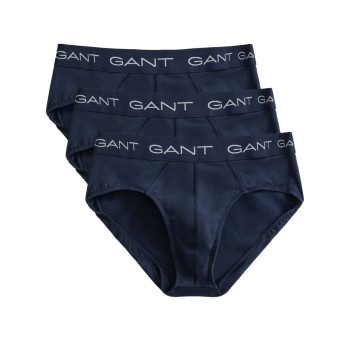 Gant 3P Cotton Stretch Briefs Navy bomuld Large Herre