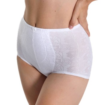 sassa Trusser Shiny Jacquard Shaping Brief Hvid polyester 38 Dame