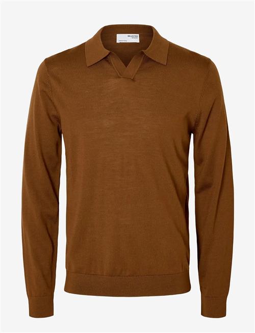 Selected | Slhtray Ls Knit Merino Open Polo | S