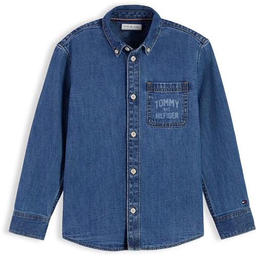 Tommy Hilfiger Denimskjorte Medium 02  Medium 02 12 Y  Blå  12 år  unisex