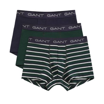 Gant 3P Striped Trunks Grøn bomuld X-Large Herre