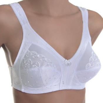 sassa BH Classic Functional Soft Bra Hvid polyester B 80 Dame
