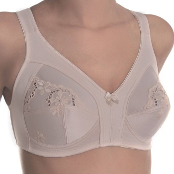 sassa BH Classic Soft Bra With Wide Straps Beige polyester D 95 Dame
