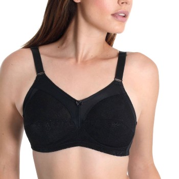 sassa BH Shiny Jacquard Soft Bra Full Cup Sort B 105 Dame