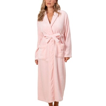 Trofé Trofe Silkfleece Robe Rosa polyester Large Dame