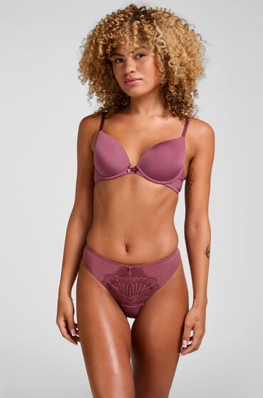 Hunkemöller Formstøbt bøjle-bh Plunge Lilla