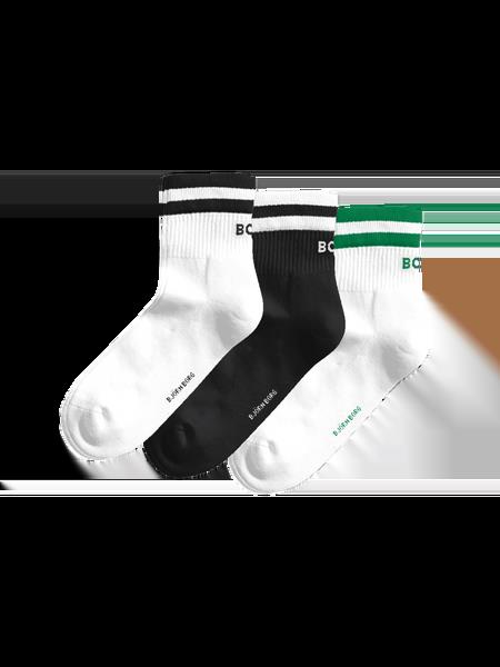 Björn Borg Classic Mid Ankle Socks 3-pack Sort, 36-40