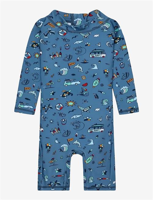 Color Kids | Baby Suit L/S, Aop - Upf 60 | 98