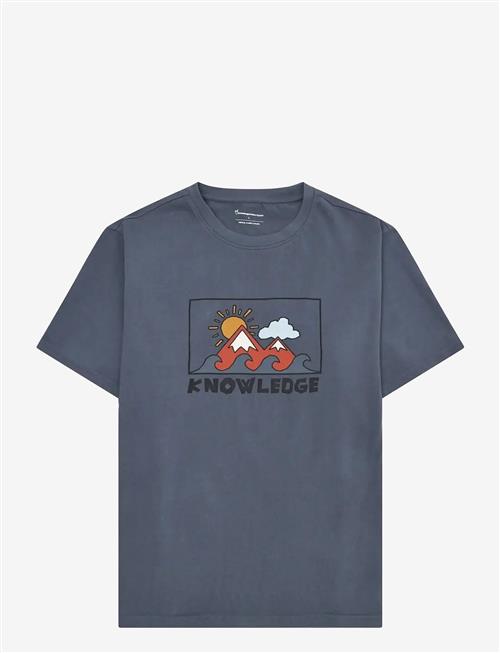 Knowledge Cotton Apparel | Front Print T-Shirt | L