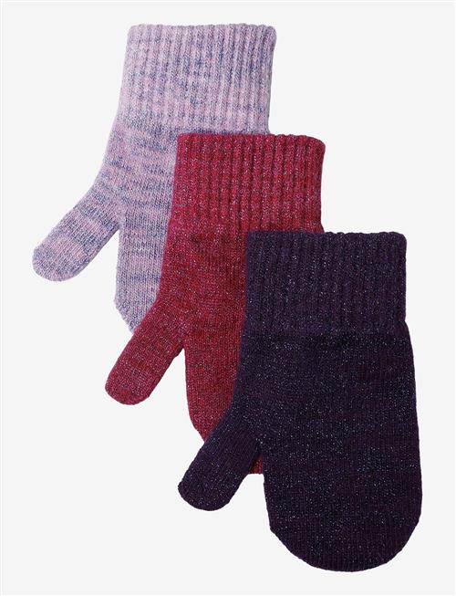 mikk-line | Magic Mittens 3 Pack W. Lurex | 0-2Y