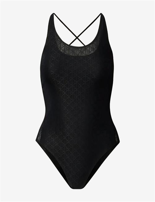 Calvin Klein | Monogram Mesh Bodysuit | L