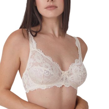 sassa BH Classic Lace Soft Bra Perlhvid polyamid D 75 Dame