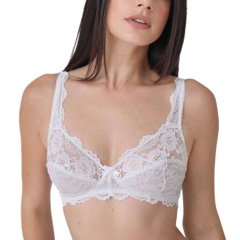 sassa BH Classic Lace Soft Bra Hvid polyamid D100 Dame
