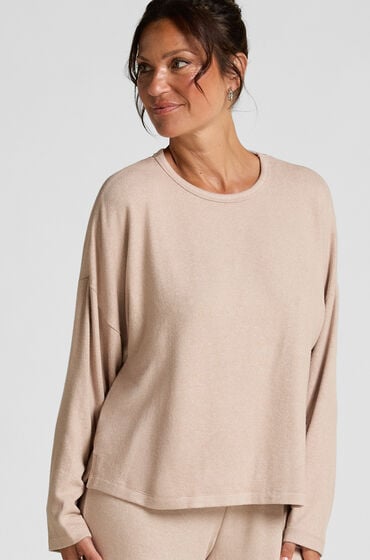 Hunkemöller Pyjamastop Jersey Beige