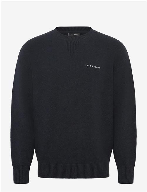 Lyle & Scott | Script Knitted Crew Neck | XXL
