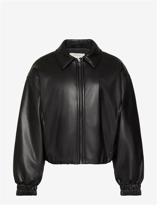 Calvin Klein Jeans | Faux Leather Insulated Bomber | XL