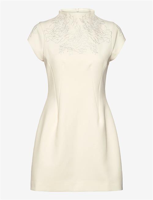 Malina | Bethanny Embroidered Fitted Mini Dress | 36