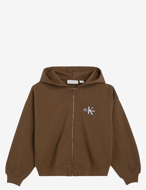 Calvin Klein | Terry Monologo Zip Up Hoodie | 140