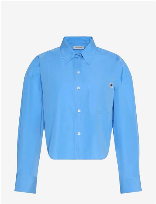 Calvin Klein Jeans | Cotton Poplin Cropped Shirt | XS