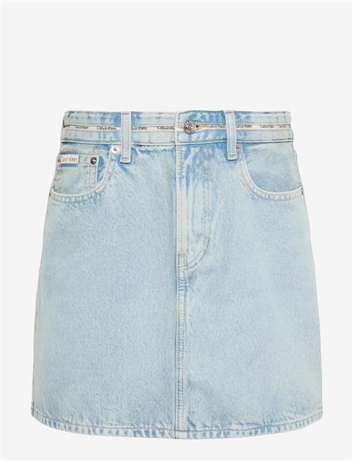 Calvin Klein Jeans | Branded Mini Skirt Fresh Water | 30