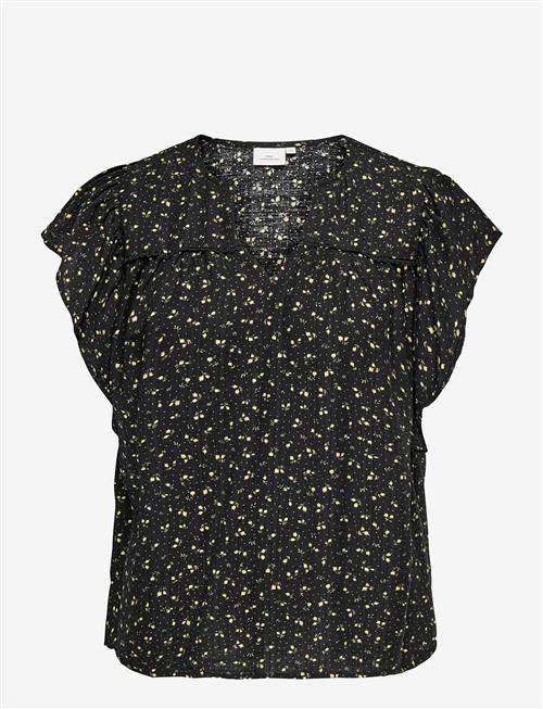 ONLY Carmakoma | Caralberthe S/S V-Neck Top Aop | 48