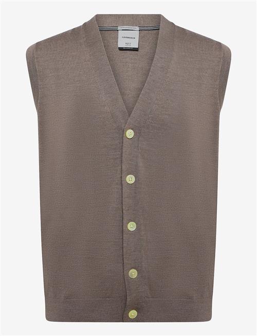 Lindbergh Black | 100  Merino Botton Through Vest | XL