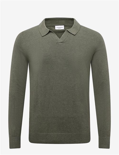 Lindbergh | Soft Viscose Blend V-Neck Polo | M