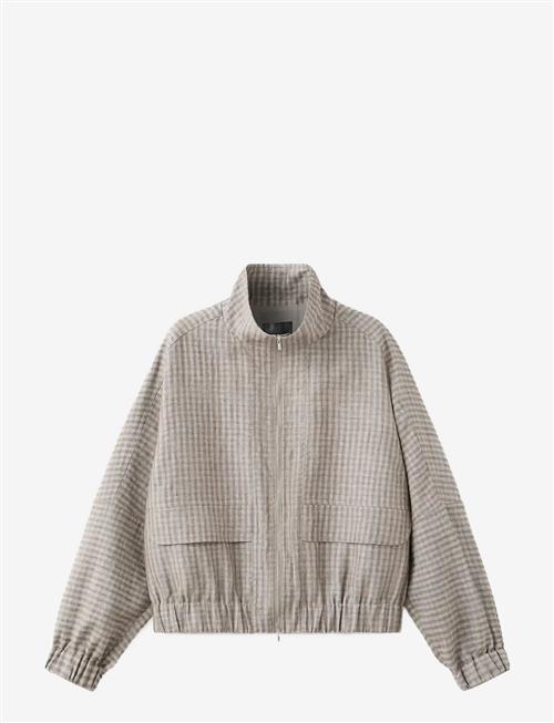 Mango | Checked Bomber Jacket | XL