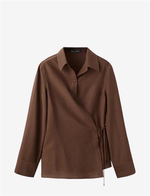 Mango | Wrap Shirt With Bow | M