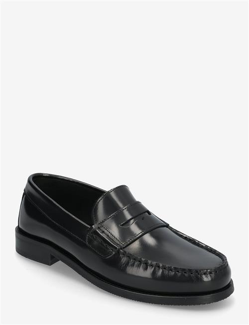 Garment Project | Miles Penny Loafer - Black Polido | 45