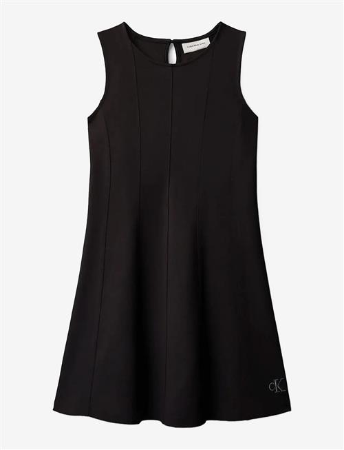 Calvin Klein | Seamed Punto Panel Slvs Dress | 152