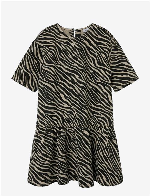 name it | Nkfzebra Twill Ss Dress 4003-Td D | 140