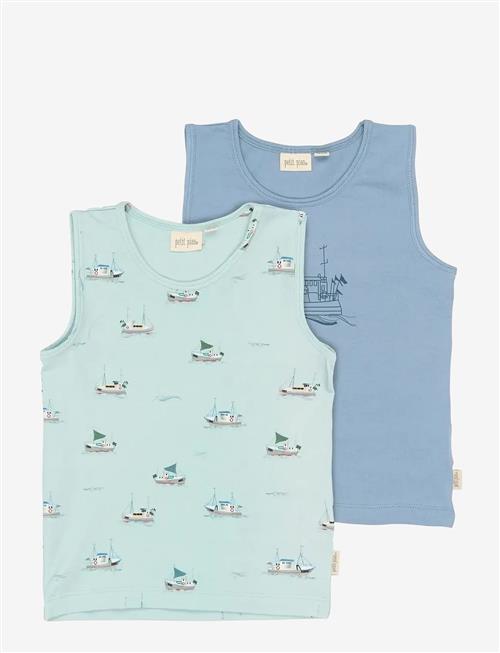 Petit Piao | Ppstar Boys Undershirt 2-Pack | 116