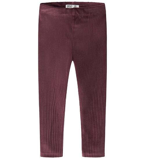 Name It Leggings - Fløjlsvelour - NmfVeloa - Catawba Grape