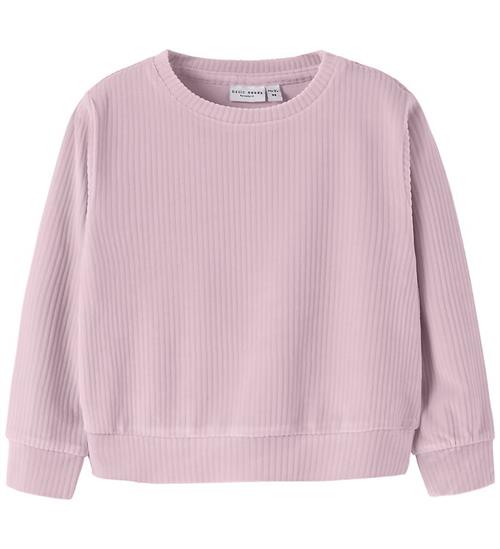 Name It Bluse - Fløjsvelour - Cropped - NmfVeloa - Mauve Shadows