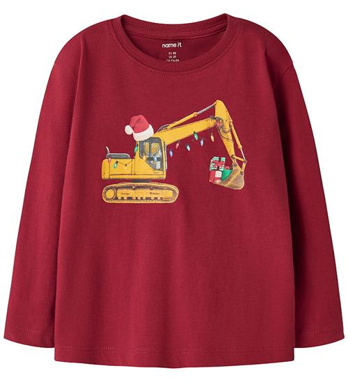 Name It Bluse - NmmVosmas - Red Dahlia/Excavator