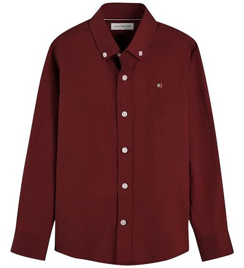 Tommy Hilfiger Skjorte - Badge Logo - Deep Sienna Brown