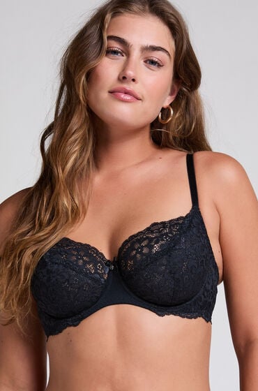 Hunkemöller Ikke-formstøbt bøjle-bh Marine Sort