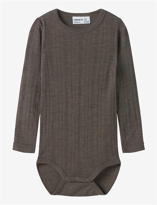 name it | Nmmwang Wool Needle Ls Body Solid Noos | 98