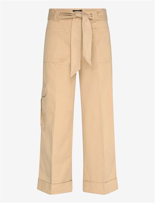 Lauren Ralph Lauren | Pleated Cotton Twill Wide-Leg Cargo Pant | 32