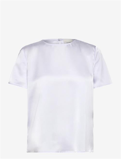 Calvin Klein | Matte Shine Satin Ss Shell Top | XXL