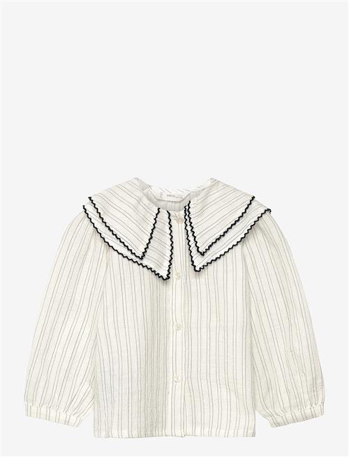 Mango | Striped Blouse With Peter Pan Collar | 3-4
